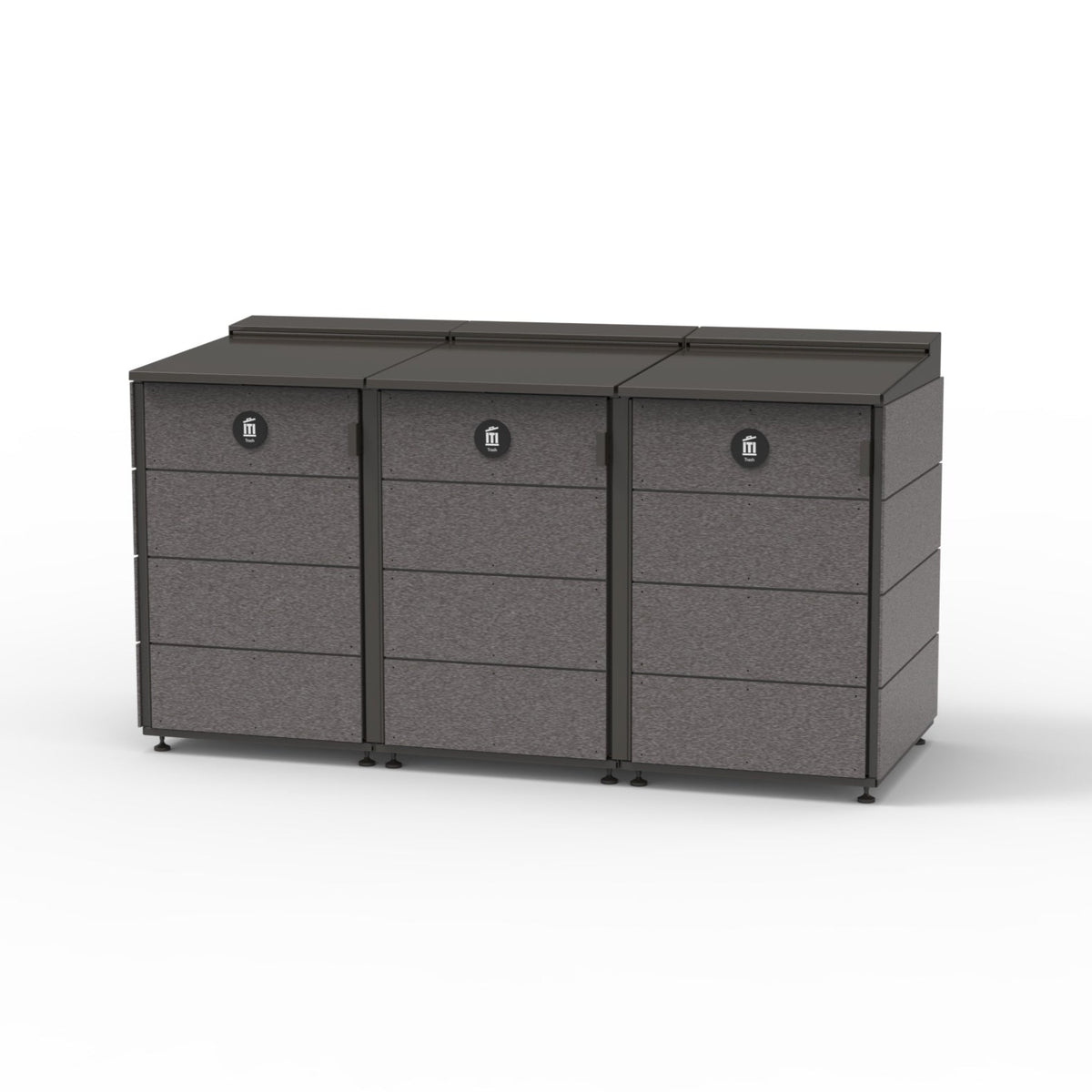 Medium Trash and Recycling Enclosure - CITIBIN