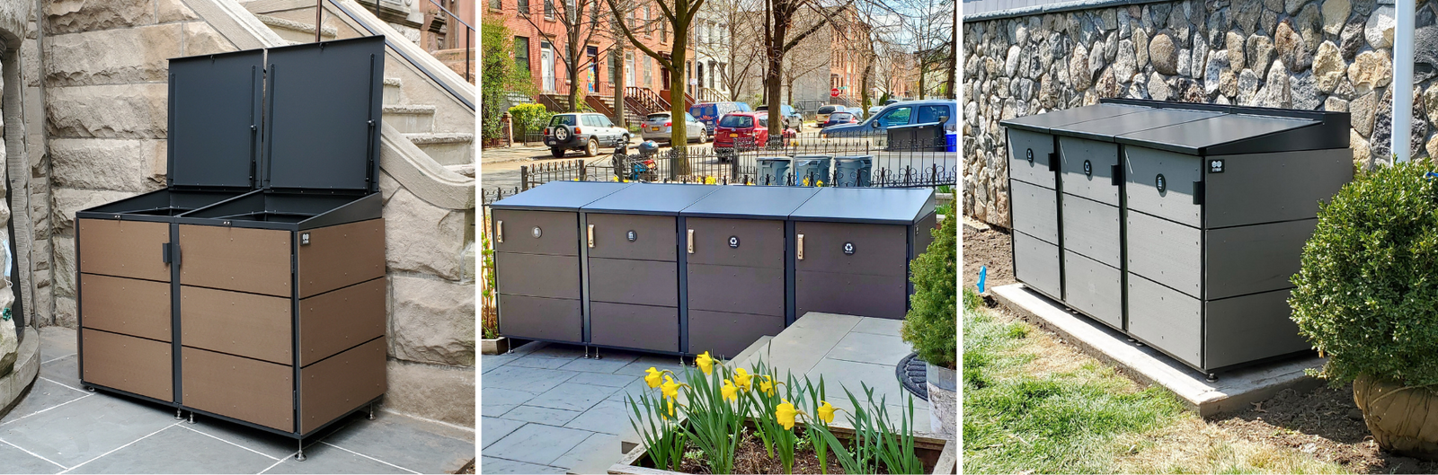 CHABIN SMALL CITIBIN trash enclosure for 32-44 gallon cans